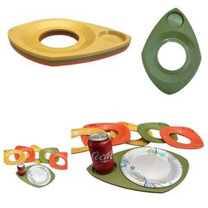 Vintage Better Made Products Paper Plate And Drink Holders 6 Retro, Mid Century